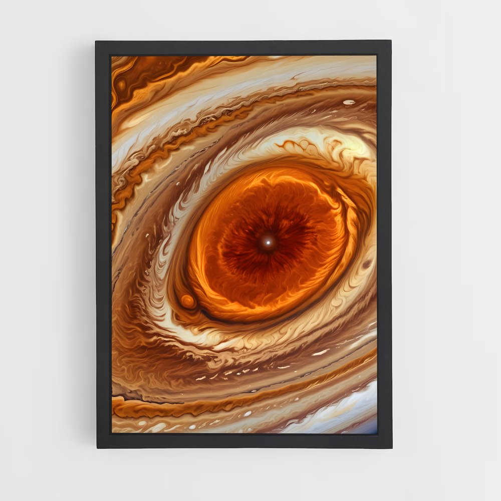Poster L'Œil de Jupiter – affiche Système solaire (vue 2)